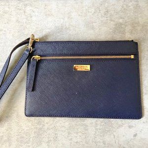 Navy Blue Kate Spade Wristlet, like new